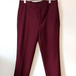 Aspesi cotoni da lavoro e dopolavoro Men's Burgundy Wool Blend Pants 48